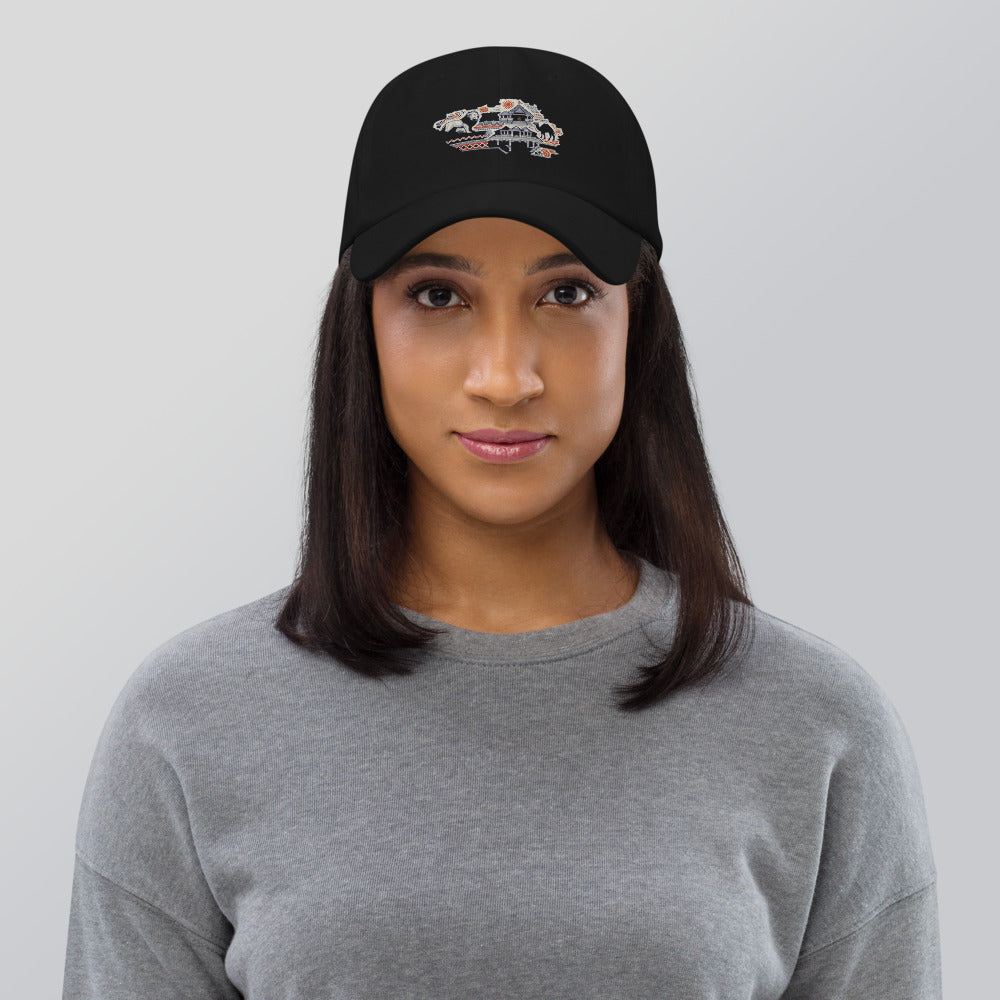 Gujarat Heritage Cap worn by a model