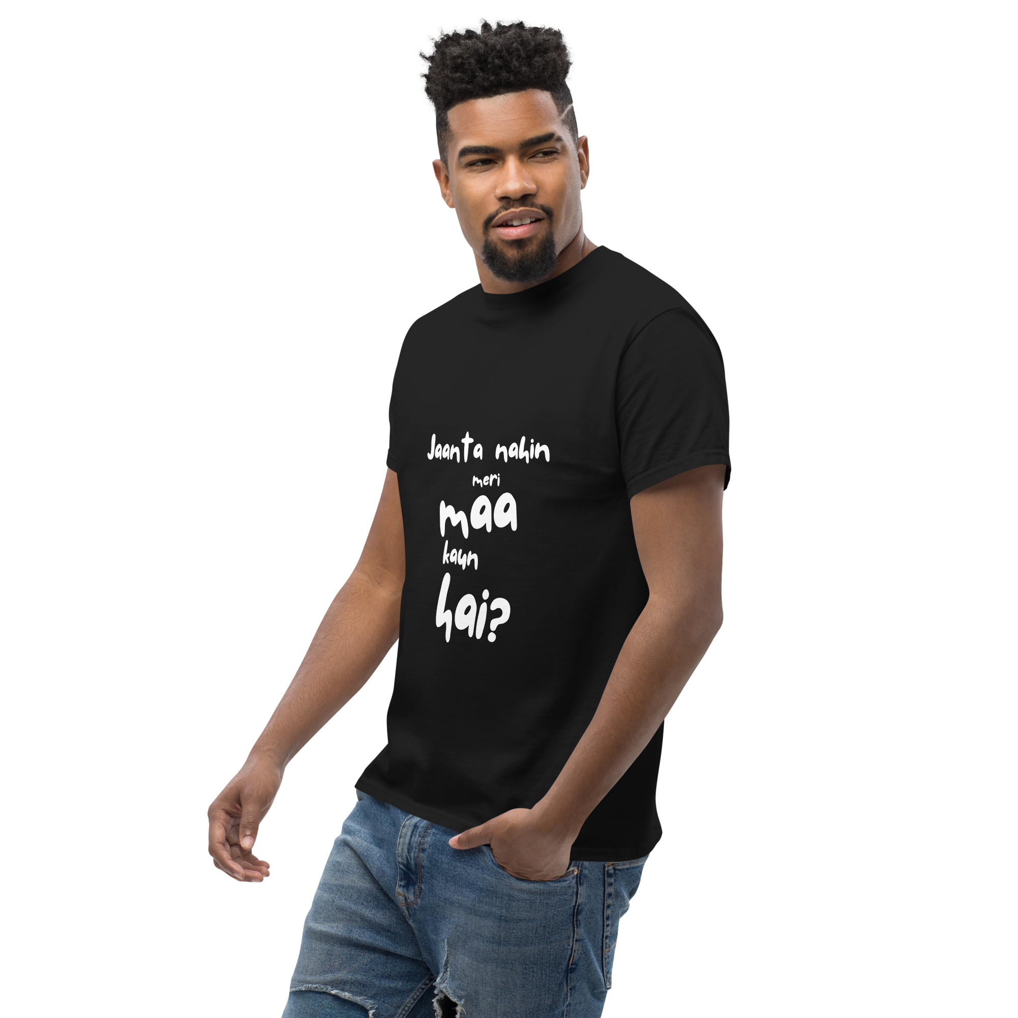 Jaanta Nahin Meri Maa Kaun Hai Men's Softstyle Tee