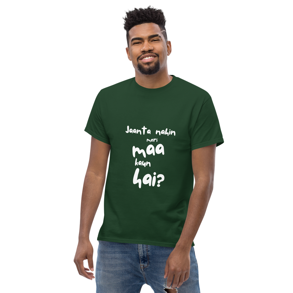 Jaanta Nahin Meri Maa Kaun Hai Men's Softstyle Tee