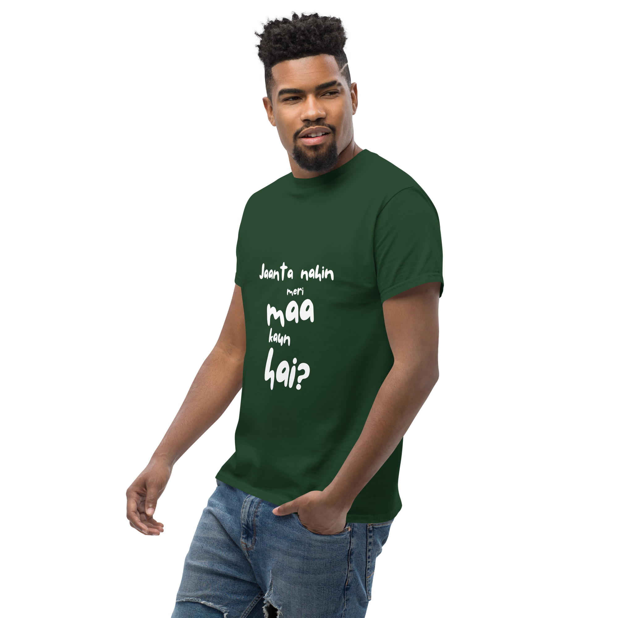 Jaanta Nahin Meri Maa Kaun Hai Men's Softstyle Tee