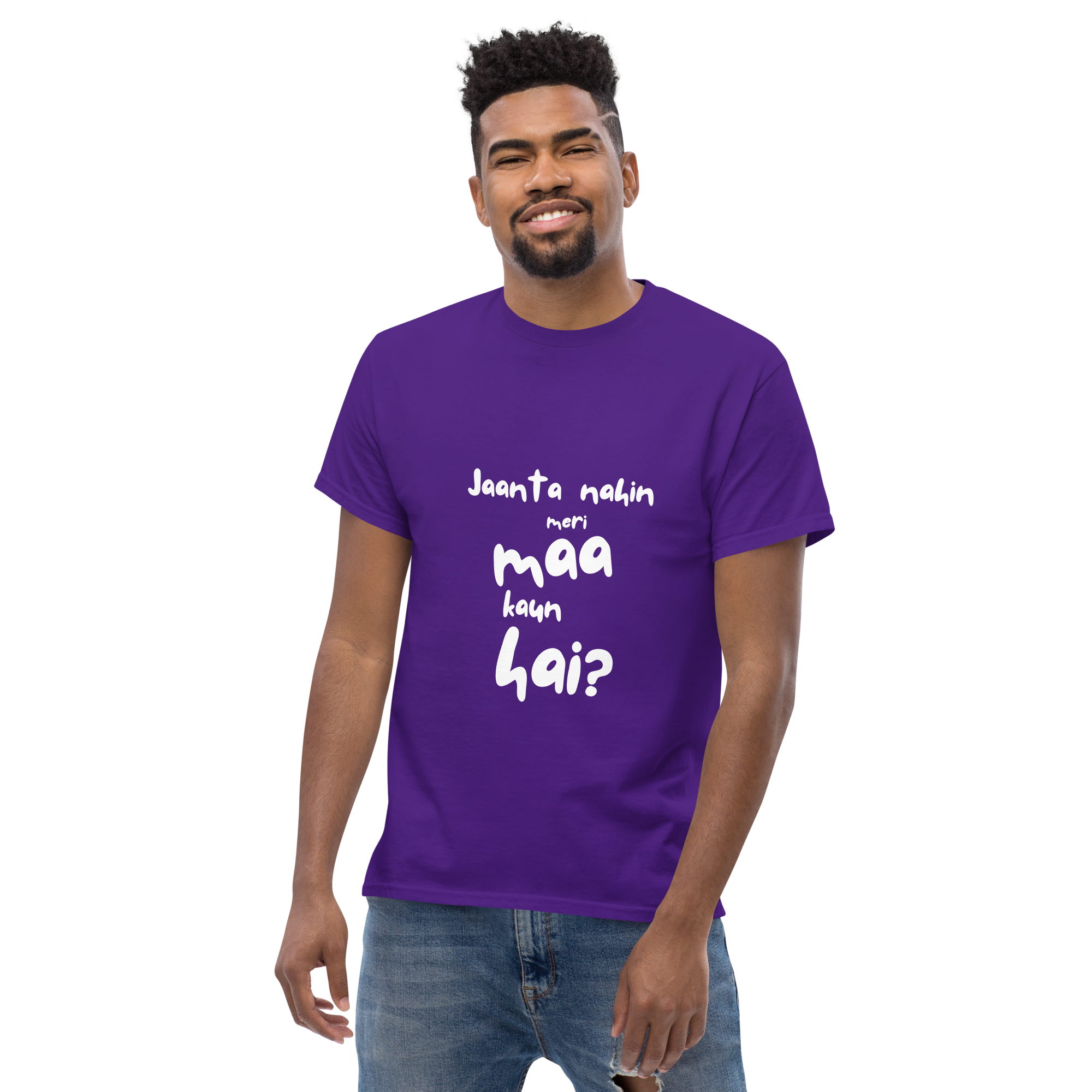 Jaanta Nahin Meri Maa Kaun Hai Men's Softstyle Tee