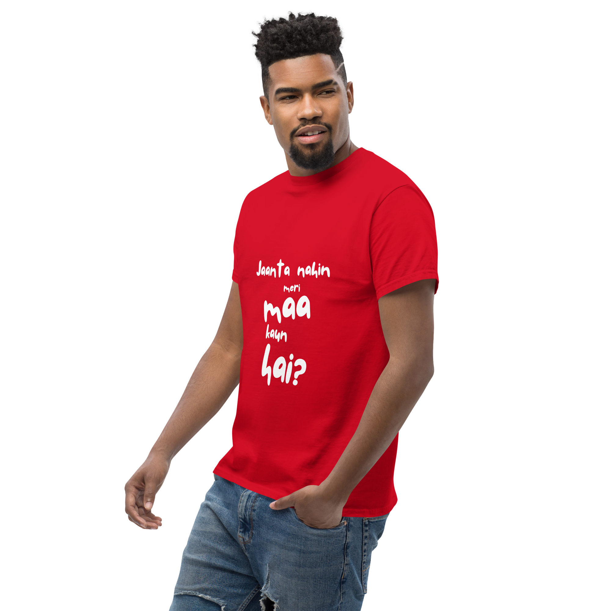 Jaanta Nahin Meri Maa Kaun Hai Men's Softstyle Tee